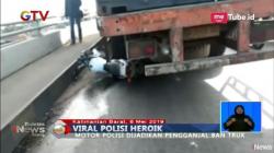 Polisi yang Mengganjal Truk dengan Motor di Pontianak Dapat Penghargaan