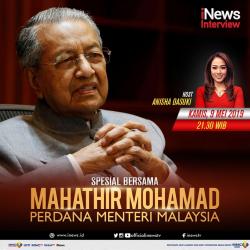 Panas Dingin RI-Malaysia, Simak Wawancara iNews dengan PM Mahathir Malam Ini