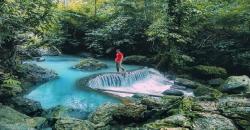 Indahnya Curug Bibijilan Sukabumi, Aliran Airnya Keluar dari Bebatuan Kapur