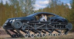 Modifikator Rusia Bongkar Bentley Continental GT Jadi Tank Militer
