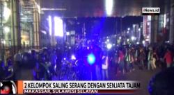 Ratusan Ojek Online Bentrok dengan Tukang Parkir di Mal Panakukang Makassar