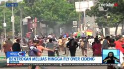 Video Aksi Saling Serang Pendemo dan Polisi, Jalan Cideng Tak Bisa Dilewati