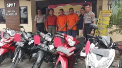 Polres Kulonprogo Tangkap 2 Residivis Curanmor Lintas Provinsi, 10 Motor Disita