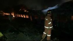 Kebakaran di Stasiun Kereta Api Purwakarta, 12 Gerbong Hangus Dilalap Api