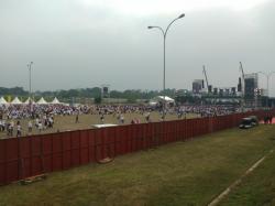 Jelang Pidato Visi Indonesia Jokowi, Masyarakat Mulai Padati Sentul