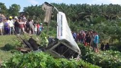 Minibus Sarat Penumpang Tabrak Pagar Jembatan di Batubara, 5 Tewas, Puluhan Luka