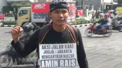 Terpanggil Gantikan Nazar Amien Rais, Pemuda asal Blora Jalan Kaki Yogya-Jakarta
