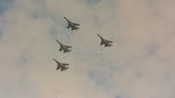 Aksi Pesawat Tempur Sukhoi TNI AU Ikuti Latihan Angkasa Yudha 2019