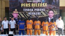 Polda Jatim Bongkar Industri Pengolahan Merkuri Ilegal di Sidoarjo, 5 Ditangkap