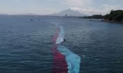 Video Pembentangan Merah Putih 500 Meter di Bawah Laut Manado Raih Rekor MURI