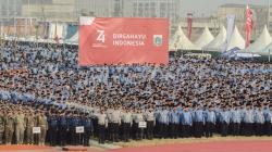 Begini Suasana Upacara HUT ke-74 RI di Pulau Reklamasi