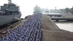 Detik-Detik Upacara Pelepasan 5 Kapal Perang TNI AL yang Dipensiunkan