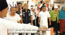 Video Kemeriahan Jemaah Haji Rayakan HUT ke-74 RI di Tanah Suci