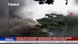 Gedung DPRD Manokwari Terbakar, Jalan Utama Lumpuh