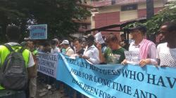 Ratusan Pengungsi di Medan Demo UNHCR, Desak Segera Dikirim ke Negara Ketiga