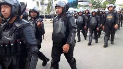 Pesan Berantai Demo Besar-besaran di Sorong, Aparat Gabungan Gelar Apel Siaga