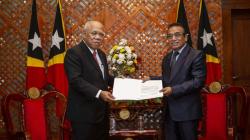 Menteri PUPR Serahkan Surat dari Jokowi kepada Presiden Timor Leste