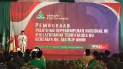 Buka PKN Ansor di Ponpes An Nawawi, KH Ma'ruf Amin: Ansor Harus Jadi Dinamo