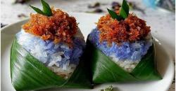Resep Membuat Ketan Biru Unti Kelapa, Rasanya Gurih dan Enak