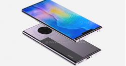 Bocoran Gambar Ungkap Huawei Mate 30 Pro dengan Waterfall Display Melengkung