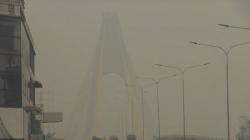 Gara-gara Kabut Asap Makin Pekat di Pekanbaru, Jembatan Siak IV Seperti Hilang