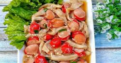 Pilihan Menu Simpel untuk Makan Malam, Yuk Masak Tumis Sosis Jamur Tiram