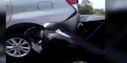 Video Kecelakaan Beruntun di Tol Jakarta-Tangerang, Satu Korban Terluka