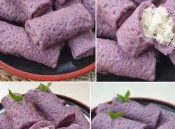 Resep Dadar Gulung Ubi Ungu Isi Kelapa, Cocok untuk Camilan Weekend