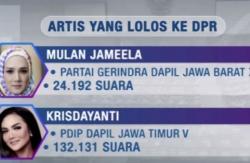 Video 15 Artis yang Lolos ke DPR RI