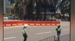 Video Viral Oknum Polisi Tendang Pengendara Ojek saat Rombongan Presiden Melintas di Bogor
