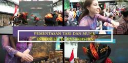 Warga Kazakhstan Luwes Memperagakan Tarian Tapuan Galembong Khas Minangkabau
