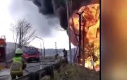 Video Pipa Pertamina Terbakar Terkena Paku Bumi Proyek Kereta Api Cepat Jakarta-Bandung