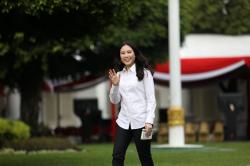 Calon Wakil Menteri, Angela Tanoesoedibjo Tiba di Istana Negara