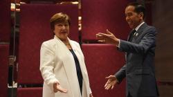 Presiden Jokowi Gelar Pertemuan Tertutup dengan Direktur Pelaksana IMF