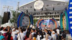 Kemeriahan MNC Fest 2019, HT dan Keluarga Senam Zumba Bersama Ribuan Karyawan MNC Group