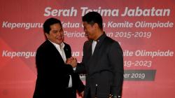Erick Thohir Serahkan Jabatan Ketua Umum KOI kepada Raja Sapta Oktohari