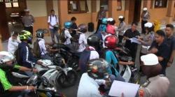 Polisi Razia Kendaraan Bermotor di Sekolah, Tidak Ada Penindakan Hanya Pendataan