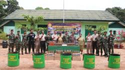 Satgas Pamtas RI-PNG Yonif 411 Kostrad Musnahkan 1.236 Botol Miras Ilegal