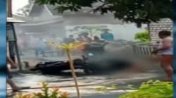 Video Sadis 2 Pria di Rembang Disiram Bensin dan Dibakar