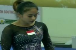 Video Aksi Memukau Atlet Senam Rifda Irfanaluthfi saat Raih Perak SEA Games 2019