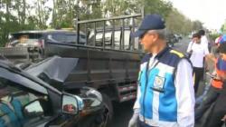 5 Kendaraan Terlibat Tabrakan Beruntun, Tol Porong-Surabaya Macet 7 Kilometer