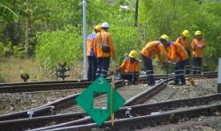 Jelang Nataru, PT KAI Kebut Perbaikan Jalur Kereta Banyuwangi-Jember