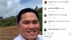 Erick Thohir Touring dengan Presiden Jokowi di Nunukan,  Warganet: Kok Gak Pake Helm Pak?