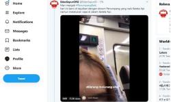 Viral, Perempuan Ini Nge-Vape di Gerbong KA Pangandaran<