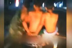 Video Viral 4 Remaja Karanganyar Kembali Gelar Aksi Mandi di Atas Motor