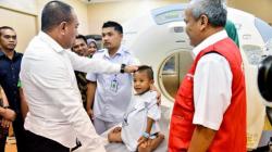 Gubernur Sumut Edy Rahmayadi Jenguk Bocah 5 Tahun Penderita Tumor Wilms asal Asahan