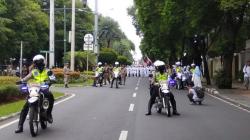 Massa Aksi Damai FUI Tuntut Pemilu Jurdil Putihkan Sekitar Kantor KPU