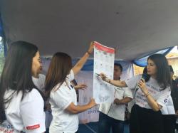 Liliana Tanaja Tanoesoedibjo Ajak Warga Coblos Rajawali Biru Nomor 9