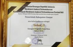 Pemkab Gianyar Bali Raih Penghargaan Pengelola Dana Desa 2019