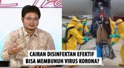 WNI dari China Disemprot Cairan Disinfektan, Efektifkah Bisa Membunuh Virus Korona?